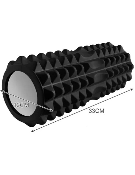 Roller joga - masažinis volelis (juodas) 23570