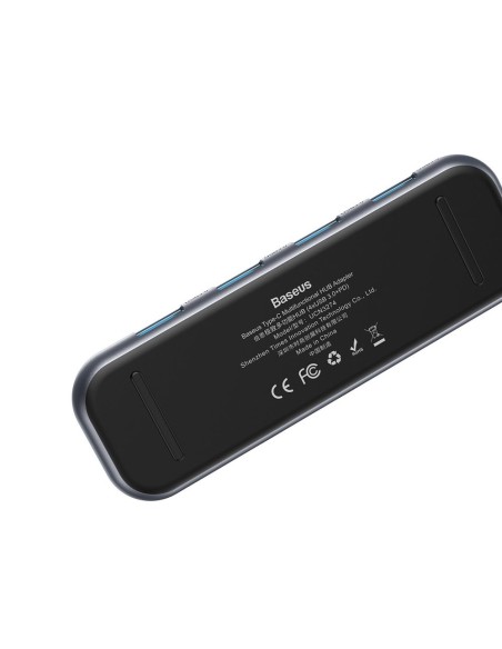 Adapteris HUB USB-C į 4x USB 3.0 USB-C PD, skirtas MacBook PC pilkas Adapteris HUB USB-C į 4x USB 3.0 USB-C PD, skirtas MacBook PC pilkas