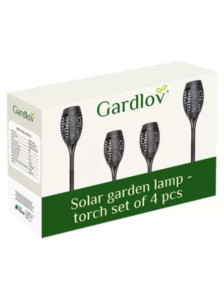 Saulės sodo lempa - žibintuvėlis, rinkinys 4, 23560