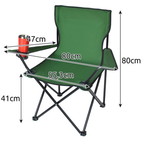 Žalia žvejybos kėdė K23676