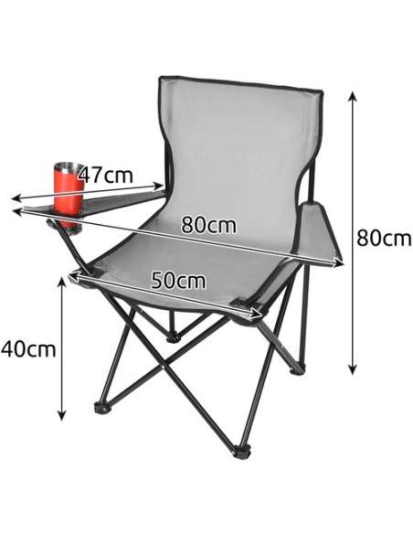 Pilka žvejų kėdė 23675