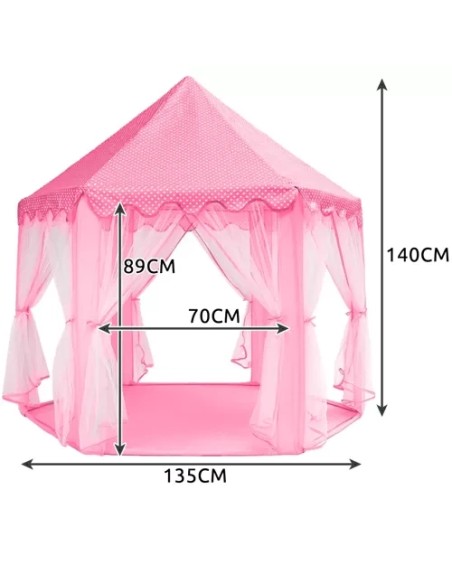 Vaikiška palapinė rožinė Kruzzel 23869