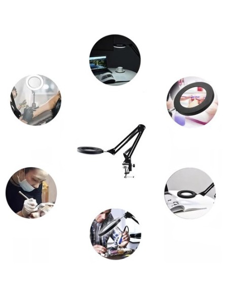 Didinamasis stiklas – juodas Izoxis 23893