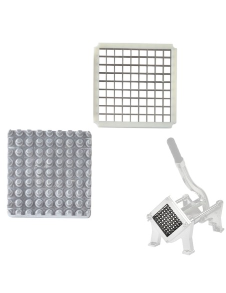 Tinklelis su presu rankiniam gruzdintų bulvyčių pjaustyklei 8x8 mm Tinklelis su presu rankiniam gruzdintų bulvyčių pjaustyklei 8x8 mm