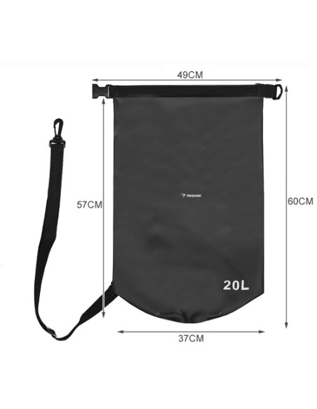 Neperšlampamas maišelis 20L juodas 23566