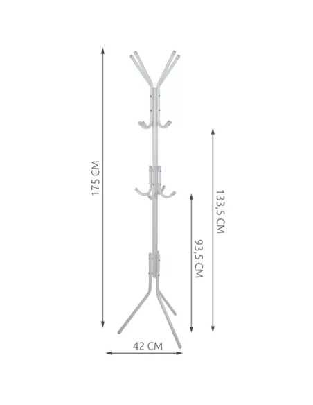 Stovima pakaba 170cm - balta Ruhhy 23814