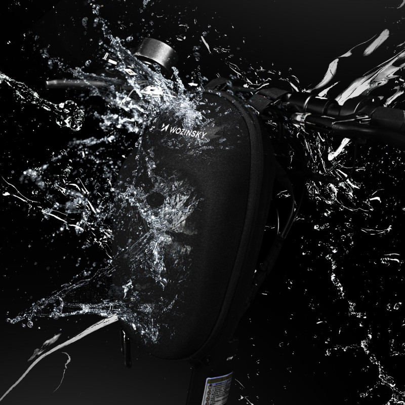 Vandeniui atsparus paspirtuko rankenos krepšys, 4L juodas