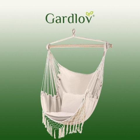 Hamakas - smėlio spalvos braziliška kėdė Gardlov 23670