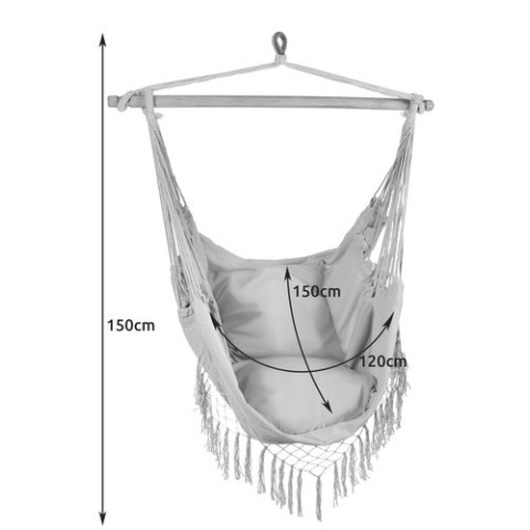 Hamakas - Brazilijos pilka kėdė Gardlov 23671