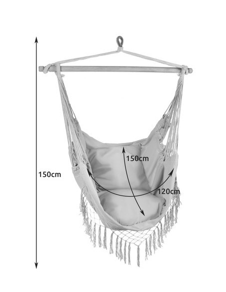 Hamakas - Brazilijos pilka kėdė Gardlov 23671