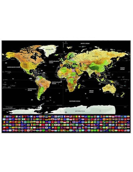 Pasaulio žemėlapis – nutrinama kortelė su vėliavėlėmis 23443