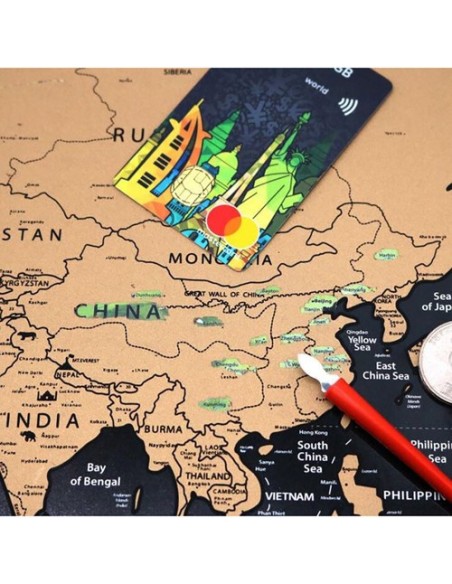 Pasaulio žemėlapis – nutrinama kortelė su vėliavėlėmis + priedai 23442