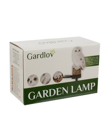 Saulės sodo lempa - pelėda Gardlov 23847