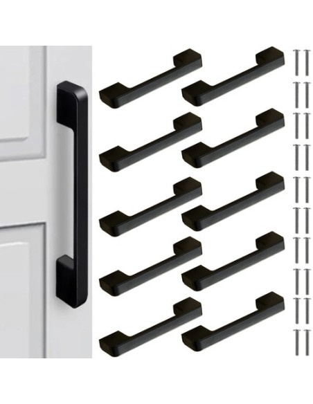 Juoda baldų rankena - 10 vnt. Ruhhy 24190