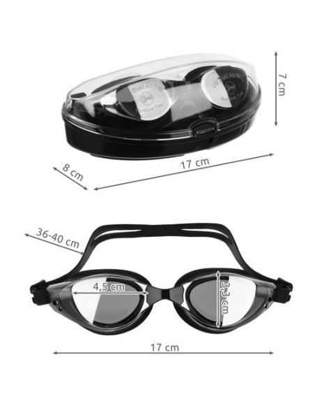 Plaukimo akiniai + priedai 23487