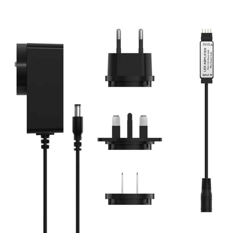 LED juostelė išmani vandeniui atspari RGB nuotolinio valdymo pultelis WiFi maitinimo šaltinis 5m