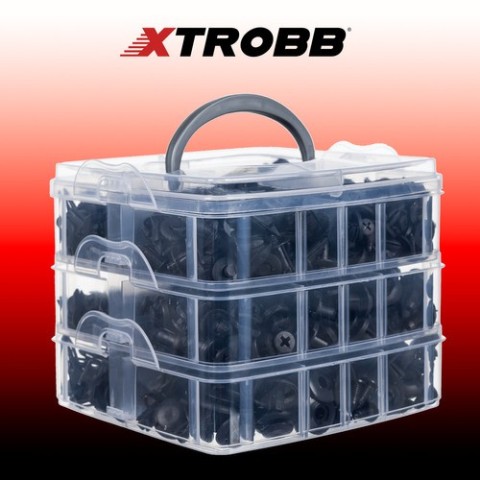 Automobilinių spaustukų rinkinys + traukiklis Xtrobb 24297