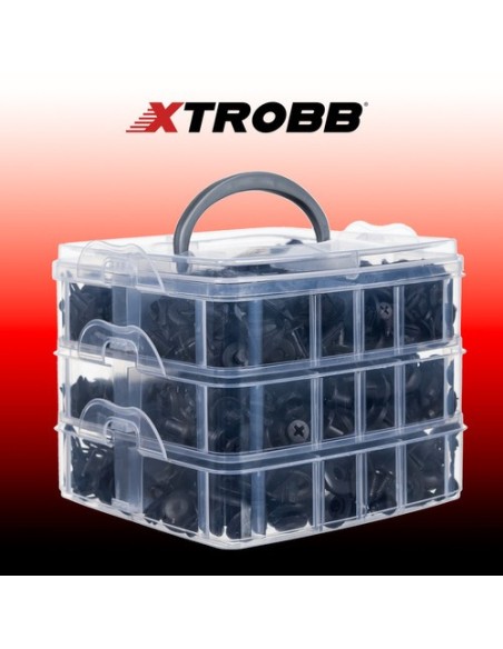 Automobilinių spaustukų rinkinys + traukiklis Xtrobb 24297