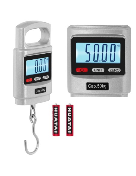 Pakabinamos svarstyklės patvarios rankinės LCD 50kg / 20g Pakabinamos svarstyklės patvarios rankinės LCD 50kg / 20g