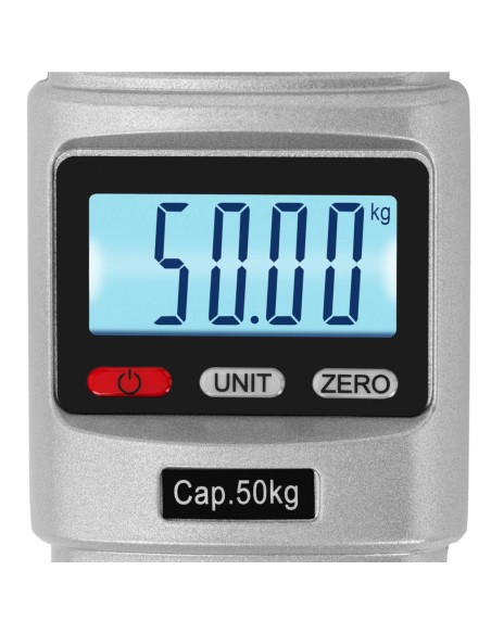 Pakabinamos svarstyklės patvarios rankinės LCD 50kg / 20g Pakabinamos svarstyklės patvarios rankinės LCD 50kg / 20g