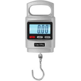 Pakabinamos svarstyklės patvarios rankinės LCD 50kg / 20g