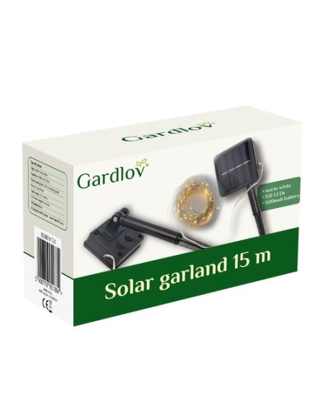Saulės girlianda 15m IP44 Gardlov 24007