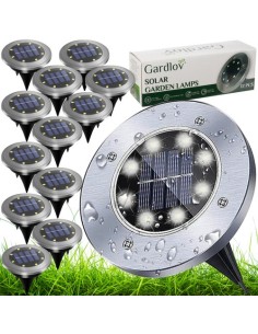 Saulės sodo šviestuvai - 12 vnt. Gardlov 24001