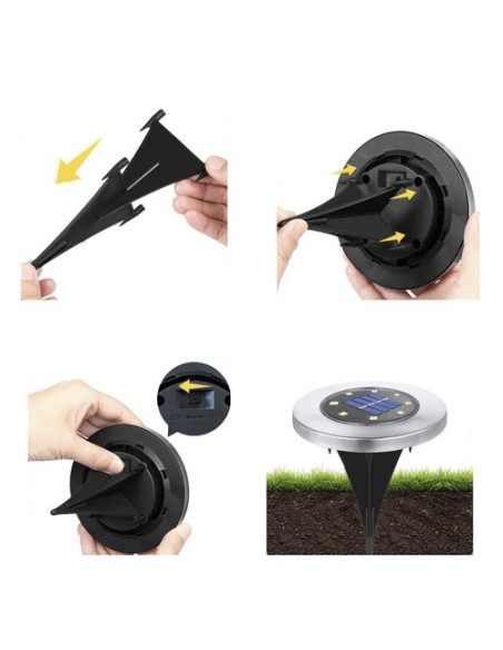 Saulės sodo šviestuvai - 12 vnt. Gardlov 24001