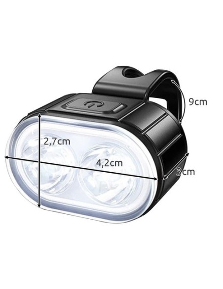 Dviračio žibintas + galinis žibintas Trizand 24003