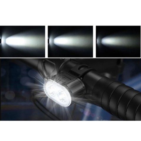 Dviračio žibintas + galinis žibintas Trizand 24003