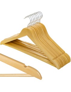 Drabužių kabykla 10 vnt. - medinis Ruhhy 24492