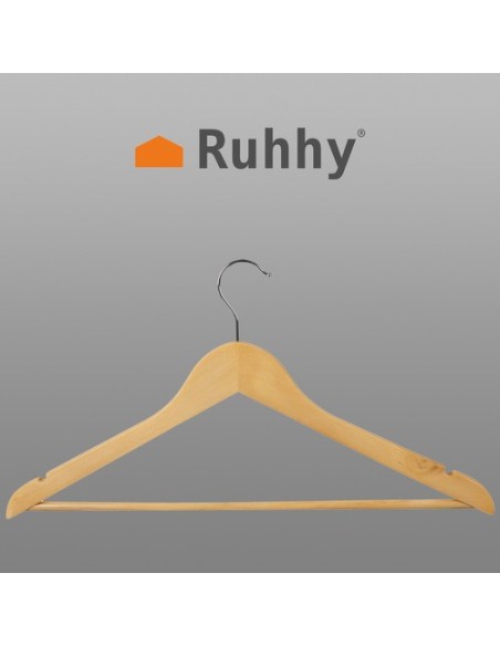 Drabužių kabykla 10 vnt. - medinis Ruhhy 24492