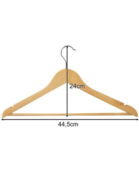 Drabužių kabykla 10 vnt. - medinis Ruhhy 24492