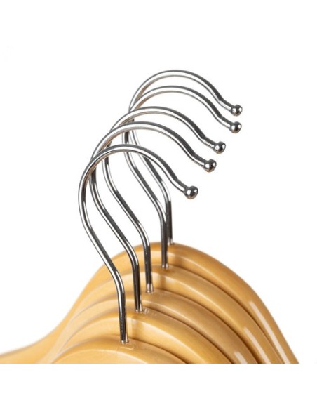 Drabužių kabykla 10 vnt. - medinis Ruhhy 24492