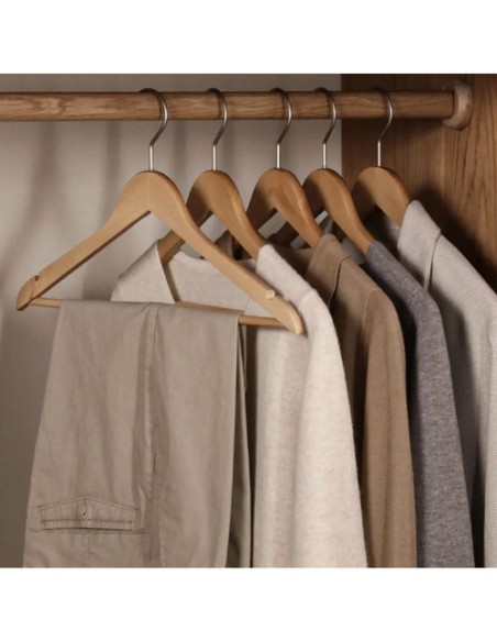 Drabužių kabykla 10 vnt. - medinis Ruhhy 24492