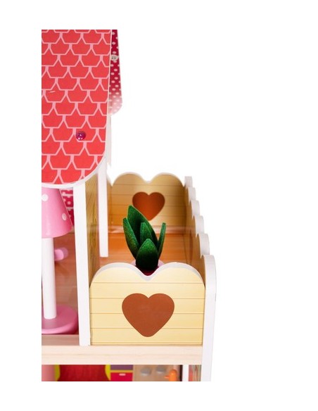 Medinis lėlių namelis – vila su baseinu D11251