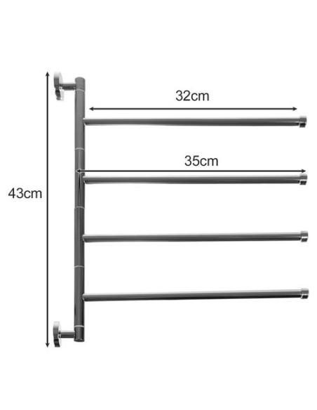 Ruhhy 24267 vonios rankšluosčių kabykla