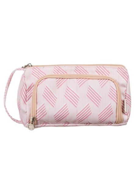 Dviejų skyrių, išplečiamas mokyklinis pieštukų dėklas, dvigubas rožinis krepšys, skirtas vaikams