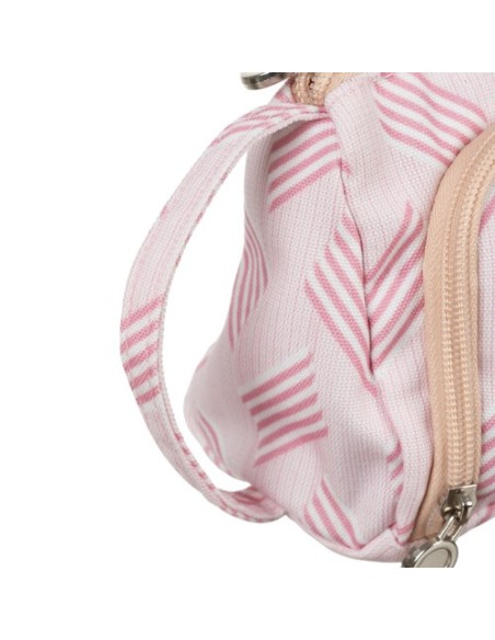 Dviejų skyrių, išplečiamas mokyklinis pieštukų dėklas, dvigubas rožinis krepšys, skirtas vaikams