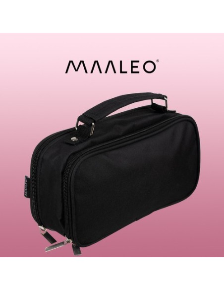 Dvigubas sulankstomas pieštukų dėklas - juodas Maaleo 24516