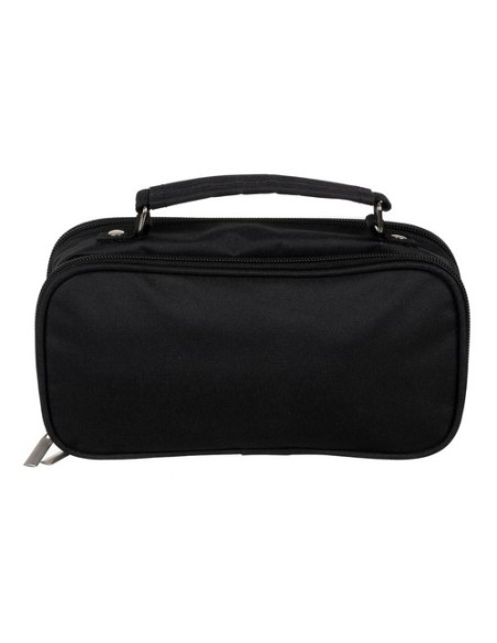 Dvigubas sulankstomas pieštukų dėklas - juodas Maaleo 24516