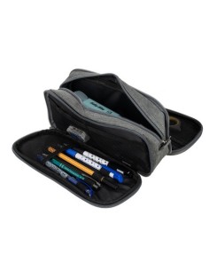 Trigubas sulankstomas pieštukų dėklas – pilkas Maaleo 24512