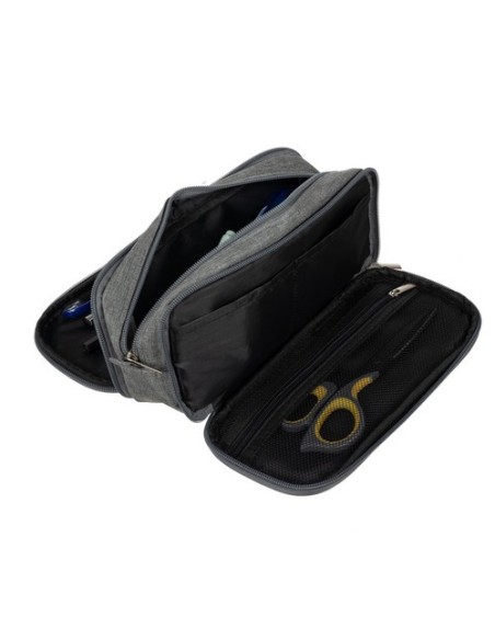 Trigubas sulankstomas pieštukų dėklas – pilkas Maaleo 24512