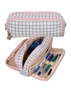 Trigubas sulankstomas pieštukų dėklas – languotas Maaleo24514