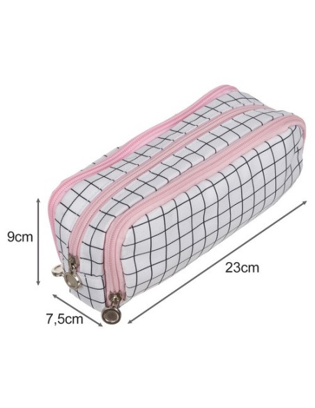 Trigubas sulankstomas pieštukų dėklas – languotas Maaleo24514