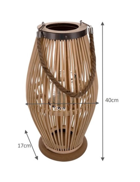 Gardlov 24282 bambuko rotango žibintas