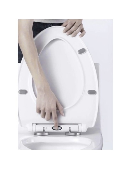 Ruhhy 24547 lėtai užsidaranti tualeto sėdynė