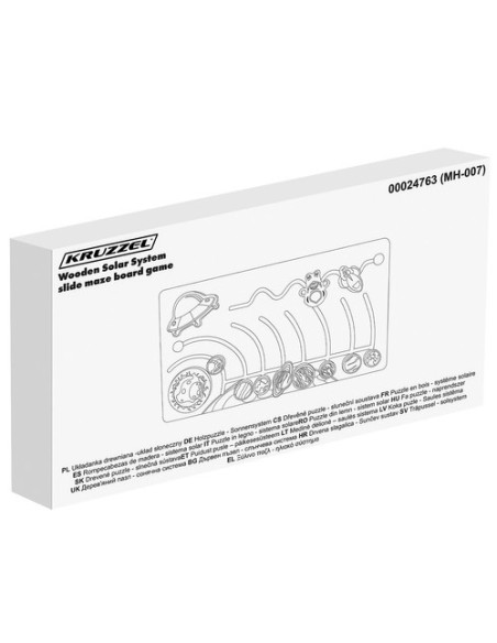 Medinė dėlionė - saulės sistema Kruzzel 24763