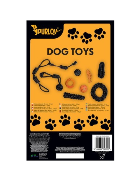Šunų žaislų rinkinys - 10 vnt. Purlov 24388