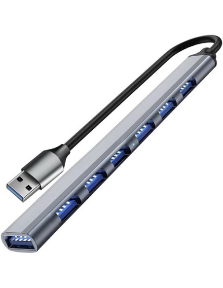 USB HUB – 1 prievadas 3.2 + 6 prievadai 2.0 Izoxis 24374